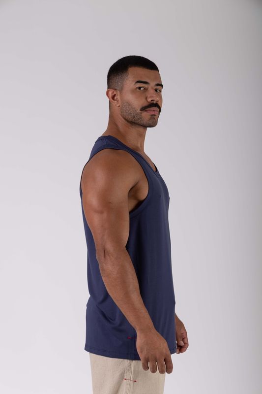 regata comfy basic marinho