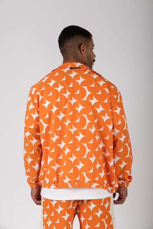 corta vento estampas na praia npf26 laranja