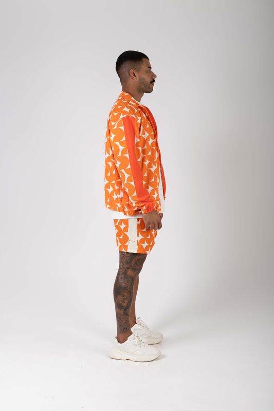 corta vento estampas na praia npf26 laranja