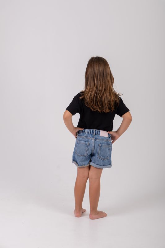 camiseta infantil igrejinha grid preto