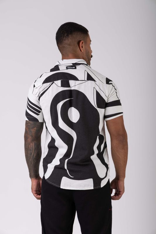 camisa linho mc curvas npf26 p&b