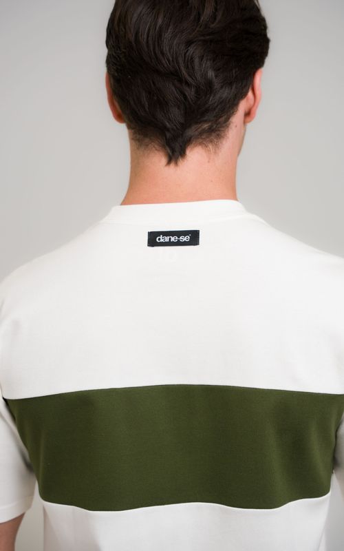 camiseta regular faixa mcm off