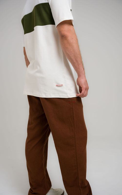 camiseta regular faixa mcm off