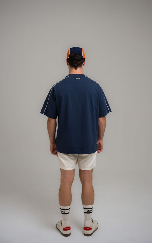 camiseta overboxy debrum dane-se low marinho