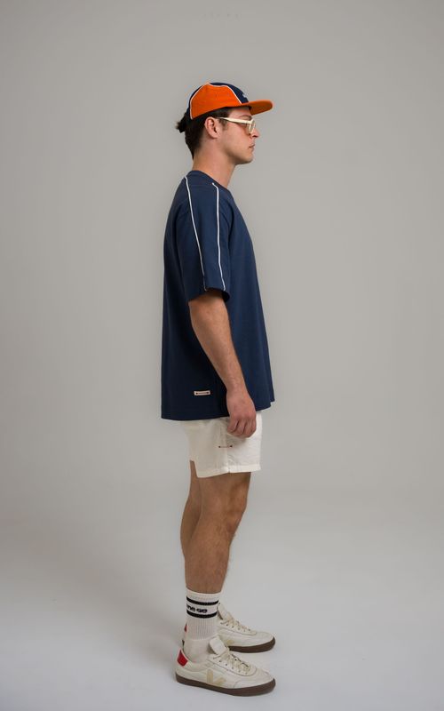 camiseta overboxy debrum dane-se low marinho
