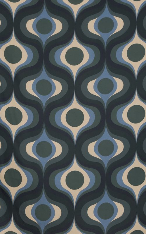 lenço peahen mid century modern azul