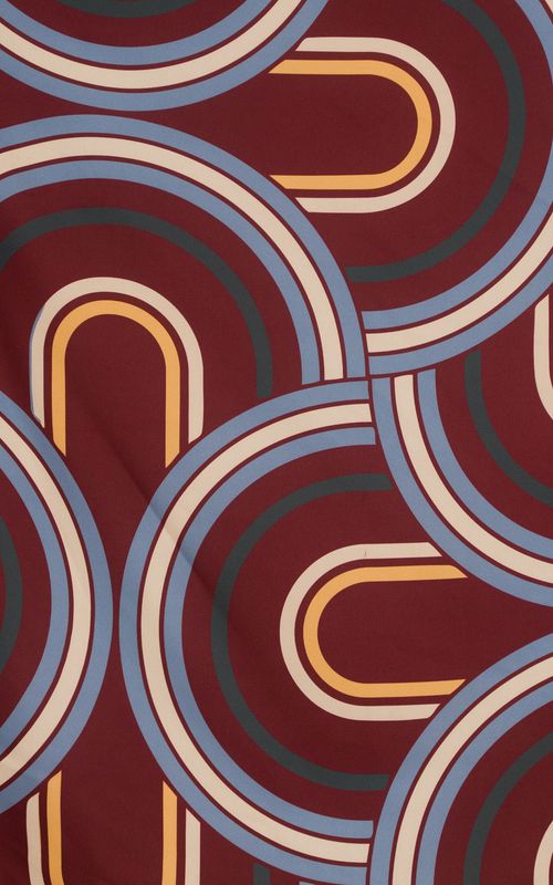 lenço curvas mid century modern bordô