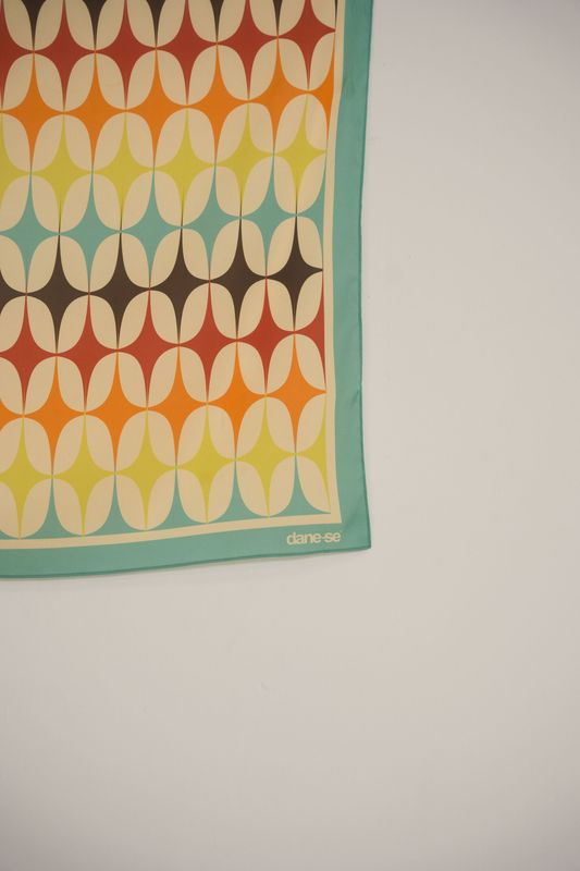 lenço galaxy mid century modern azul