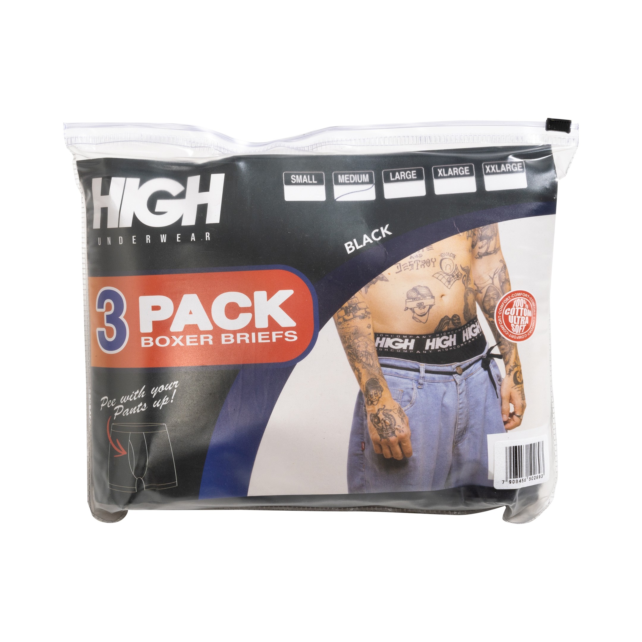 Pack de Cueca High Boxer Shorts White