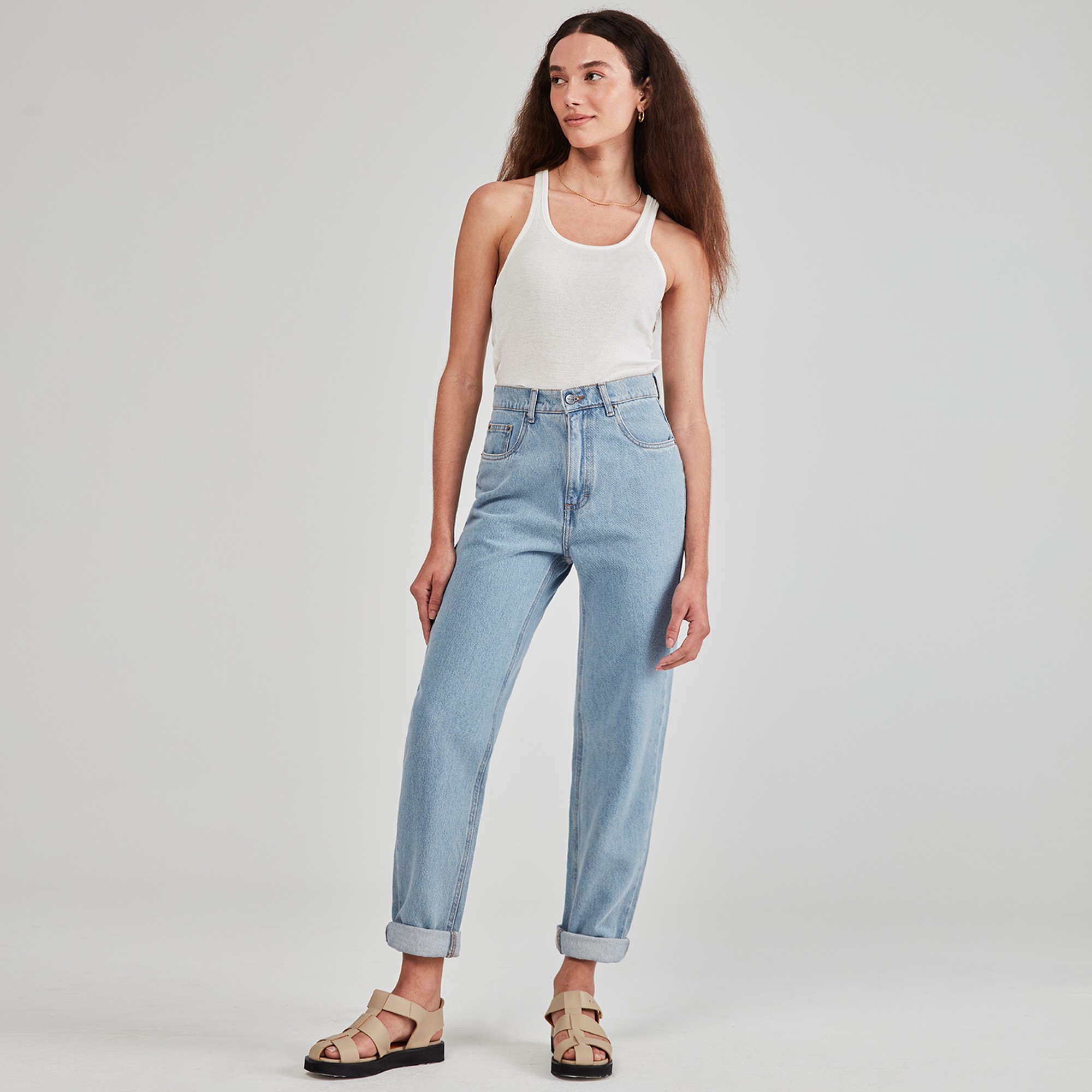 Calça Jeans Mom | Telma Azul Claro